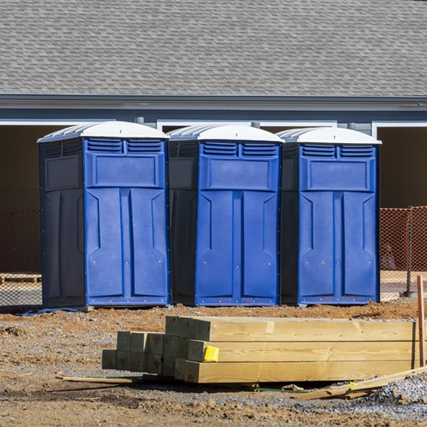 is there a specific order in which to place multiple portable toilets in Rogers AR